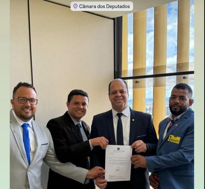 Ademir dos Santos, Bruno Ribeiro, Dep. Vitor Lippi e vereador Bahia do Corte Ademir dos Santos, Bruno Ribeiro, Dep. Vitor Lippi e vereador Bahia do Corte