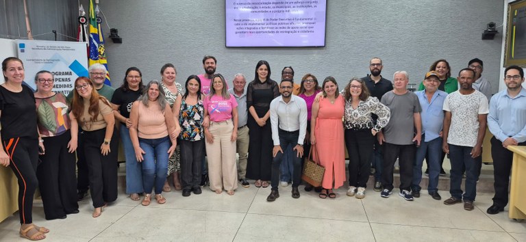 Reunião da Central de Penas e Medidas Alternativas.