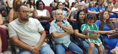 Ademir da Saúde, Silas da Sadia e Rogelma. (Imagem: Denílson Lopes)