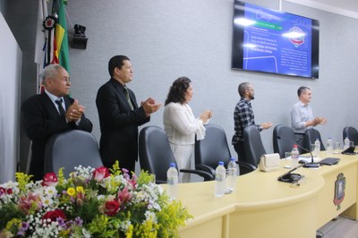 Vista parcial da sessão solene. (Imagem: Denílson Lopes)