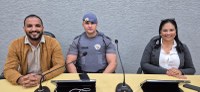 Vereadores de Américo participam de reunião com Sargento Ferreira da Polícia Militar